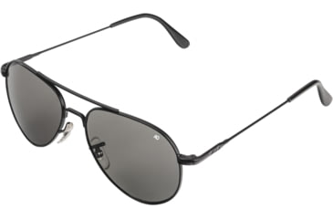 Image of AO Flight Gear General Sunglasses, Wire Spatula, Black Frame, True Color Gray Glass Lens, 52mm, 30580