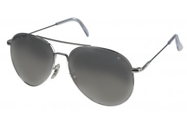 Image of AO Flight Gear General Sunglasses, Wire Spatula, Silver Frame, Silver Mirror Lens, 58mm, 31636