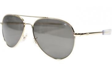 Image of AO General Sunglasses, Gold, Bayonet, Grey Glass Lenses, 52mm, Polarized G-TCGG-BNT-52