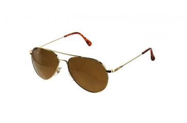 Image of AO General Sunglasses, Gold, Amber Glass Lens, Wire Spatula, 58mm G-CG-WS-58