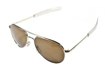 Image of AO General Sunglasses, Gold, Amber Poly Lens, Bayonet, 58mm, Polarized G-PHCAP-BNT-58