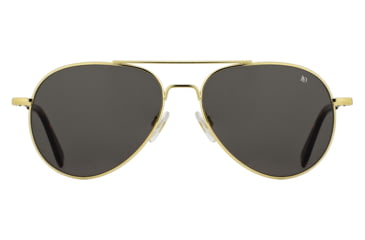 Image of AO General Sunglasses, Gold, True Color Gray SkyMaster Glass Lenses, 58-14-145 B52.5, GEN158STTOGYG