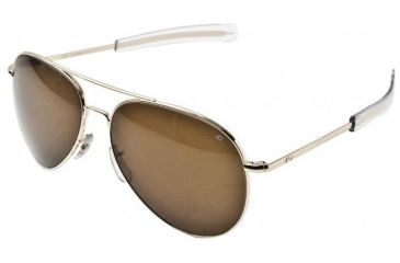 Image of AO General Sunglasses, Silver, Amber Glass Lens, Bayonet, 58mm S-CG-BNT-58