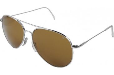 Image of AO General Sunglasses, Silver, Amber Glass Lens, Wire Spatula, 58mm S-CG-WS-58