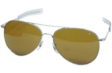 Image of AO General Sunglasses, Silver, Amber Poly Lens, Bayonet, 52mm S-HCAP-BNT-52