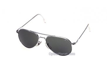 Image of AO General Sunglasses, Silver, Gray Glass Lens, 52mm, Wire Spatula S-TCG-WS-52