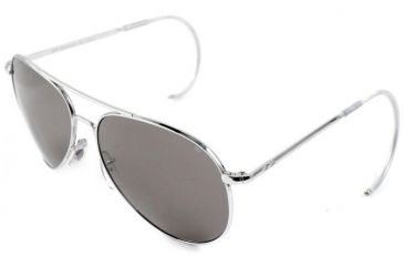 Image of AO General Sunglasses, Silver, Gray Glass Lens, Comfort Cable, 52mm S-TCG-CC-52