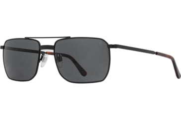Image of AO Geoffrey Sunglasses - Mens, Matte Black, True Color Gray AOLite Nylon Lenses, Matte Black / True Color Gray Lens, 58-18-145, GFY258STTOGYN