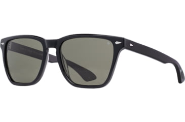 Image of AO Hudson Sunglasses, Black Frame, Calobar Green AOLite Nylon Lens - Polarized - 57-19-145, HUD257ST-GNN-P