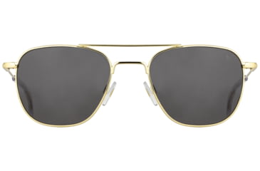 Image of AO Original Pilot Sunglasses, Gold Frame, 52 mm Gray AOLite Nylon Lenses, Standard Temple,738921549413