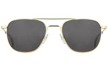 Image of AO Original Pilot Sunglasses, Gold Frame, 57 mm Gray AOLite Nylon Lenses, Standard Temple, Polarized, 738921549789