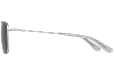 Image of AO Original Pilot 4 Sunglasses, Matte Silver Frame, Green Nylon Lens, 57-20-145, OP-457STSMGNN