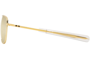 Image of AO Original Pilot Sunglasses, Gold Frame, 57 mm SunFlash Gold Mirror AOLite Nylon Lenses, Bayonet Temple, Polarized, 738921564614