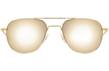 Image of AO Original Pilot Sunglasses, Gold Frame, 52 mm SunFlash Gold Mirror SkyMaster Glass Lenses, Bayonet Temple,738921564508