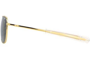 Image of AO Original Pilot Sunglasses, Gold Frame, 57 mm True Color Gray SkyMaster Glass Lenses, Bayonet Temple,OP-157BTCLGYG