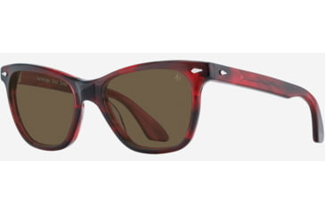 Image of AO Saratoga Sunglasses, Red Demi Frame, Cosmetan Brown AOLite Nylon Lenses, 52-19-145, SAR752ST--BNN