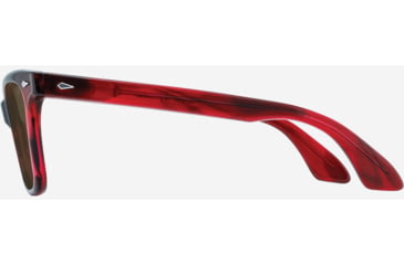Image of AO Saratoga Sunglasses, Red Demi Frame, Cosmetan Brown AOLite Nylon Lenses, 52-19-145, SAR752ST--BNN