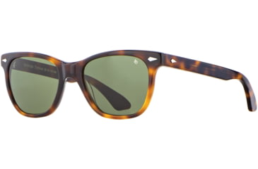 Image of AO Saratoga Sunglasses, Tortoise, Calobar Green AOLite Nylon Lenses, 52-19-145 B42, SAR152ST--GNN