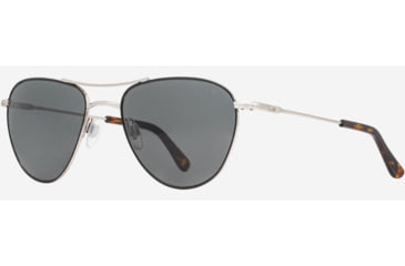Image of AO Sebring Sunglasses - Womens, Black Silver Frame, True Color Gray AOLite Nylon Lenses, 55-19-140, SEB155STTOGYN