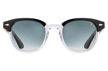 Image of AO Times Sunglasses, Black Crystal, SunVogue Gray Gradient AOLite Nylon Lenses, 47-21-145 B42, TIM347ST--GGN