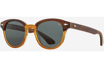 Image of AO Times Sunglasses, Chestnut Sand Frame, True Color Gray AOLite Nylon Lenses, Polarized, 47-21-145, TIM147ST--GYN-P