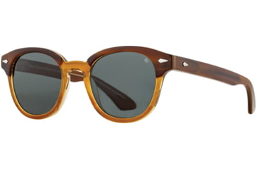 Image of AO Times Sunglasses, Chestnut Sand, True Color Gray AOLite Nylon Lenses, 47-21-145 B42, TIM147ST--GYN