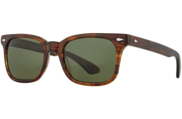 Image of AO Tournament Sunglasses, Woodgrain, Calobar Green AOLite Nylon Lenses, 52-20-145 B40, TOU252ST--GNN