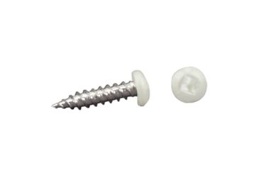 Image of AP Products Pan Head Square Recess Screw, 1-1/2, White, Pack of 500, 012-PSQ500 W 8 X 1-1/2