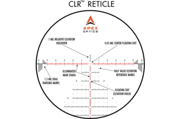 Image of Apex Optics Rival 4-32x56mm Rifle Scope, 34mm Tube, First Focal Plane FFP, CLR Reticle, Black, 432-5601