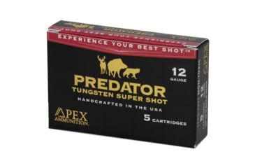 Image of Apex Ammunition Predator TSS 12 Gauge 2 oz 3in BB Shotgun Ammo, 5 Rounds, PK3-2BB