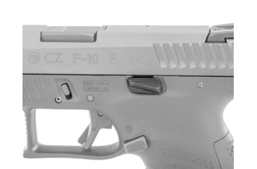 Image of Apex Tactical 116126 Enhanced Slide Release CZ P10c Black Melonite Steel Pistol