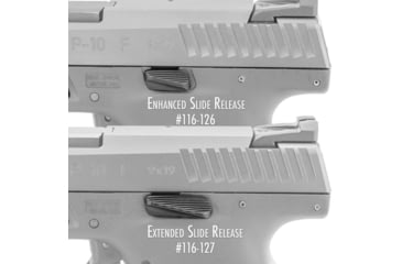 Image of Apex Tactical 116127 Extended Slide Release CZ P10c Black Black Melonite Pistol