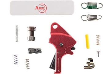 Image of Apex Tactical Specialties Flat-Faced Forward Pistol Trigger Kit, Smith &amp; Wesson M&amp;P M2.0, Flat, Red, 100280RED