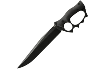 Image of APOC by Dragon King Trench Bowie, 8.88 black oxide coated 9260 steel bowie blade, Black G10 handle, KD35610