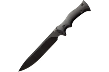 Image of APOC by Dragon King Wayward Camper Knife, 6.63 black oxide coated 9260 steel blade, Black G10 handle, KD35600