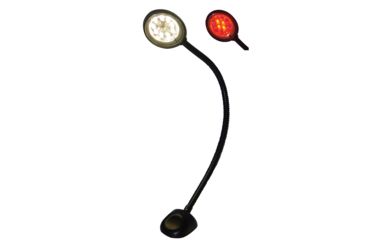 Image of Aqua Signal Gaborone Flexible LED Chart Reading Light - 12V - Red/White 78483