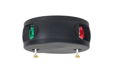 Image of Aqua Signal Series 34 Bi-Color Deck Mount Light - Black Housing 78565