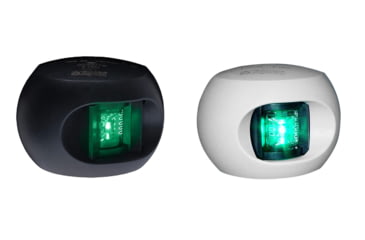 Image of Aqua Signal Series 34 Starboard Side Mount LED Light, Black, White