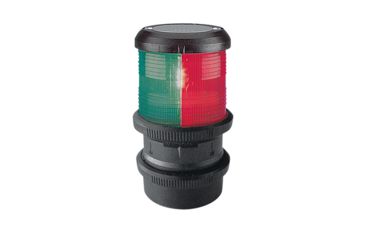Image of Aqua Signal Series 40 Tri-Color Deck Mount Light w/quicfits - Black Housing 78592