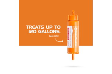 Image of Aquamira WaterBasics Emergency Pump and Filter, Orange, 67257