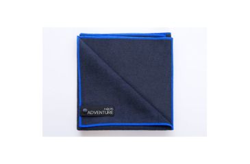 Image of Aquis Adventure Towel, 19x39, Black/Blue, Black/Blue, 80% Polyester 20% Nylon, AQIS-18278