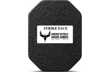 Image of AR500 Armor A2 Armor Plates, Threat Level III+LW, 6 x 8, Base Coat, Black, 11336