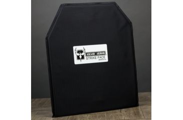 Image of AR500 Armor Level II Rimelig 10x12 Advanced Shooters Cut Soft Body Armor Plate, Black 210X12R