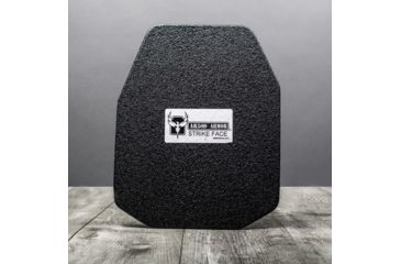 Image of AR500 Armor Level III+ 10x12 Lightweight ASC Left Handed Flat Body Armor Plate, Base PAXCON Coating, Black 3+LWFS10X12FRLH