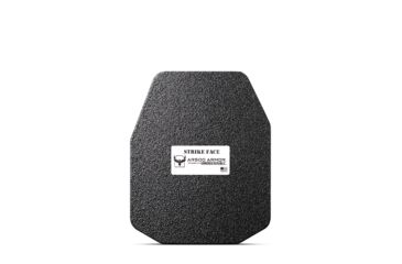 Image of AR500 Armor Level III+ 10x12 Lightweight ASC Left Handed Multi-Curve Body Armor Plate, Base PAXCON Coating, Black, 9423