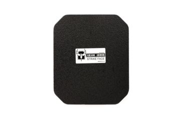 Image of AR500 Armor Level III+ 10x12 Square Back Armor Plate, Base PAXCON Coating, Black 3+10X12SQBR
