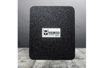 Image of AR500 Armor Level III 10x12 Square Back Armor Plate, Base PAXCON Coating, Black 310X12SQBR