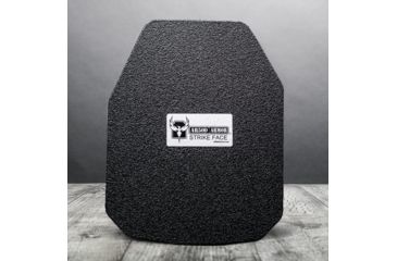 Image of AR500 Armor Level III+ 11x14 ASC Left Handed Multi-Curve Body Armor Plate, Base PAXCON Coating, Black 3+11X14CRLH
