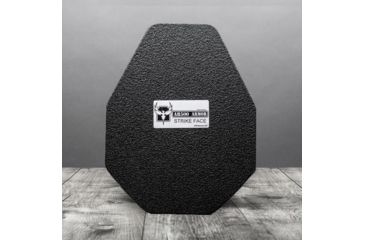 Image of AR500 Armor Level III+ 11x14 Leightweight ALSC Multi-Curve Body Armor Plate, Base PAXCON Coating, Black 3+LW11X14CR