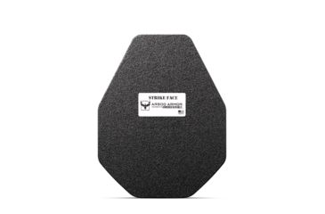 Image of AR500 Armor Level III+ 11x14 Leightweight ALSC Flat Body Armor Plate, Base PAXCON Coating, Black, 9182